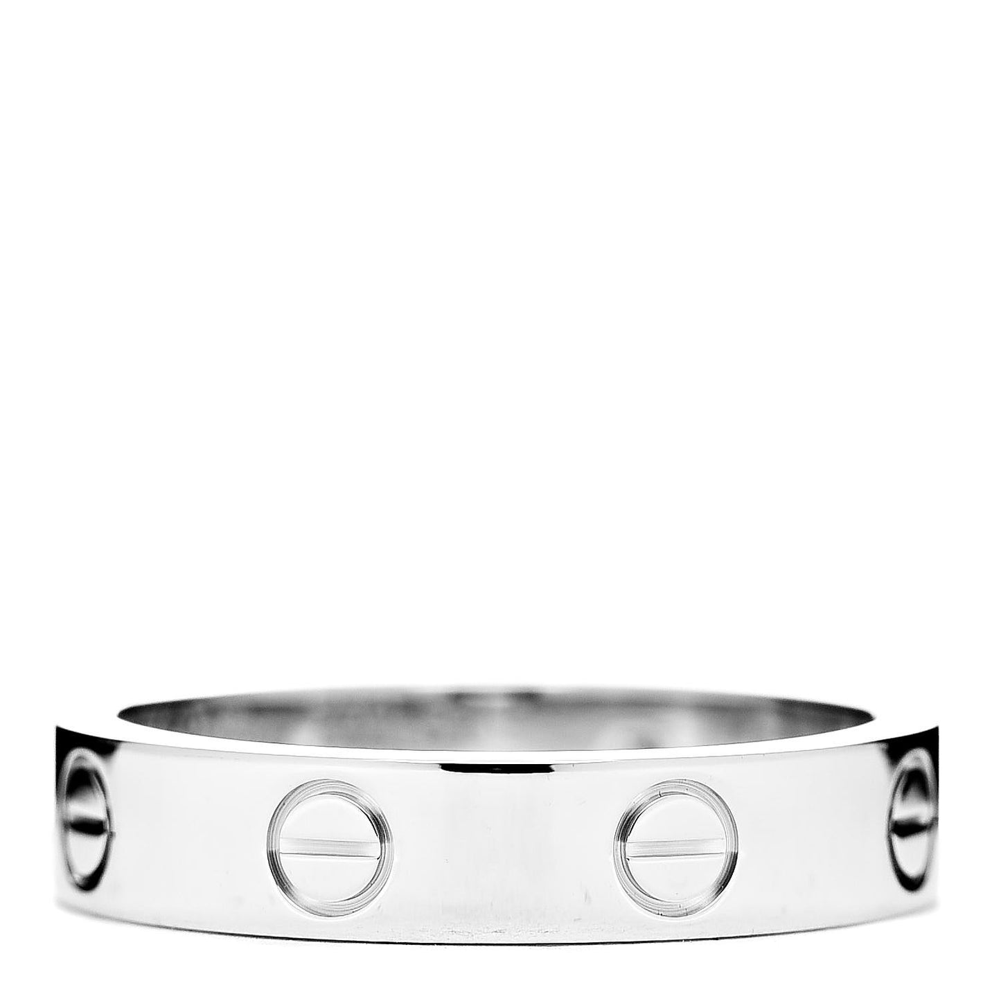 18K White Gold Diamond 4mm LOVE Wedding Band Ring 51 5.75