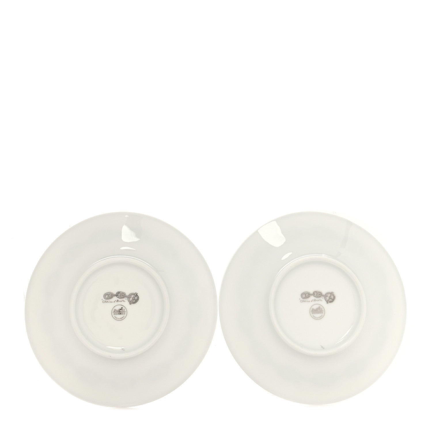 Hermes Porcelain Platinum Chaine d'Ancre Tea Cup and Saucer Set of 2 9 of 11