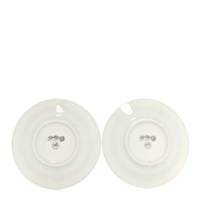 Hermes Porcelain Platinum Chaine d'Ancre Tea Cup and Saucer Set of 2 9 of 11