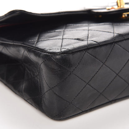 Chanel Lambskin Quilted Medium Double Flap Black 11 of 12
