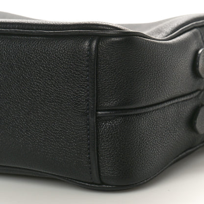 Prada Vitello Daino Medium Double Zip Shoulder Bag Black 10 of 10