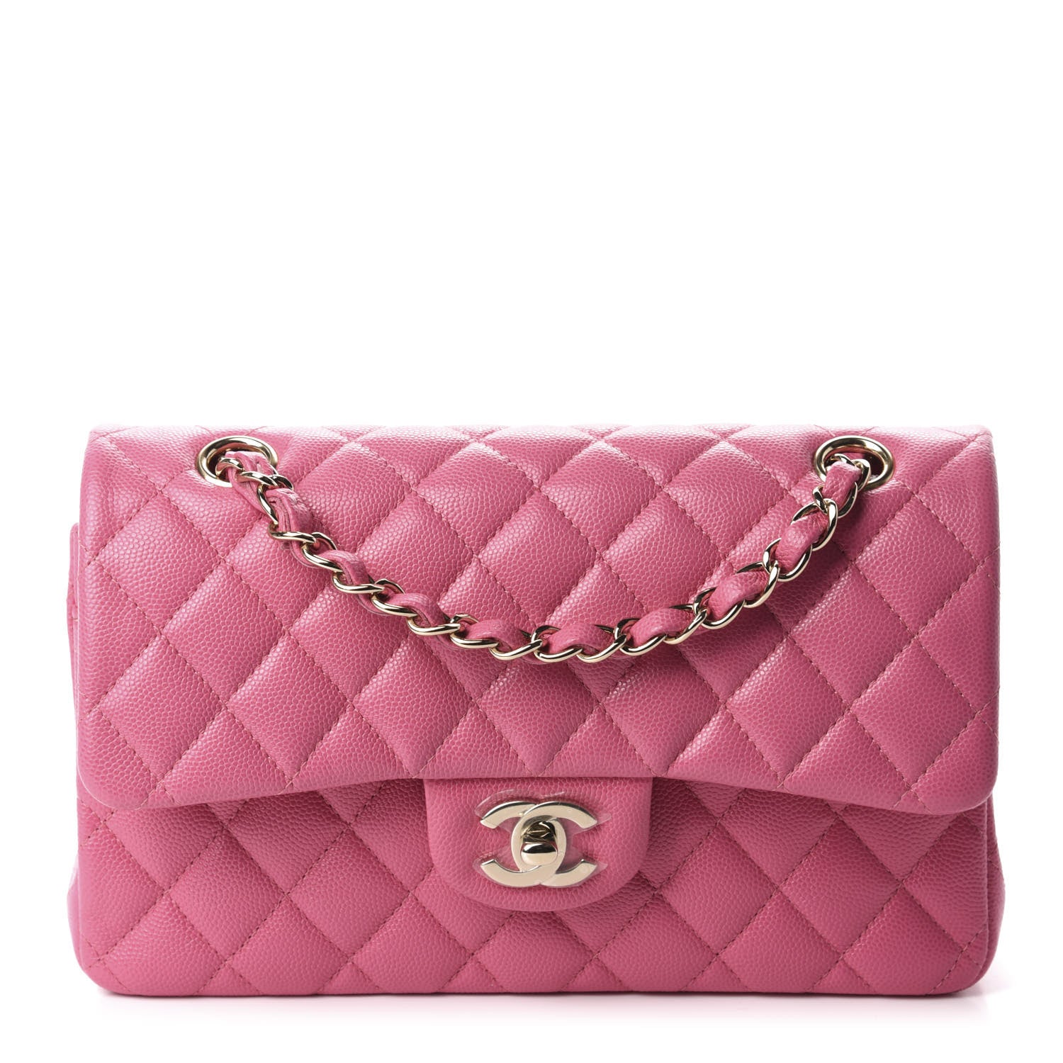 Chanel Caviar Quilted Small Double Flap Pink 1 of 11