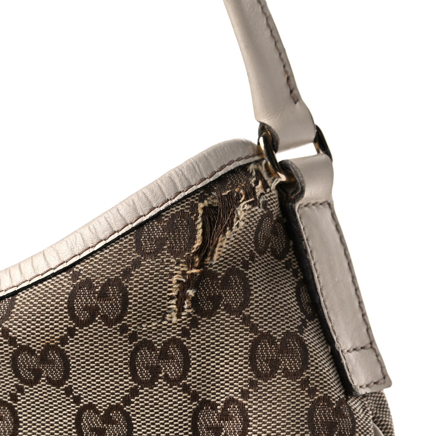 Monogram Medium New Britt Hobo Off White