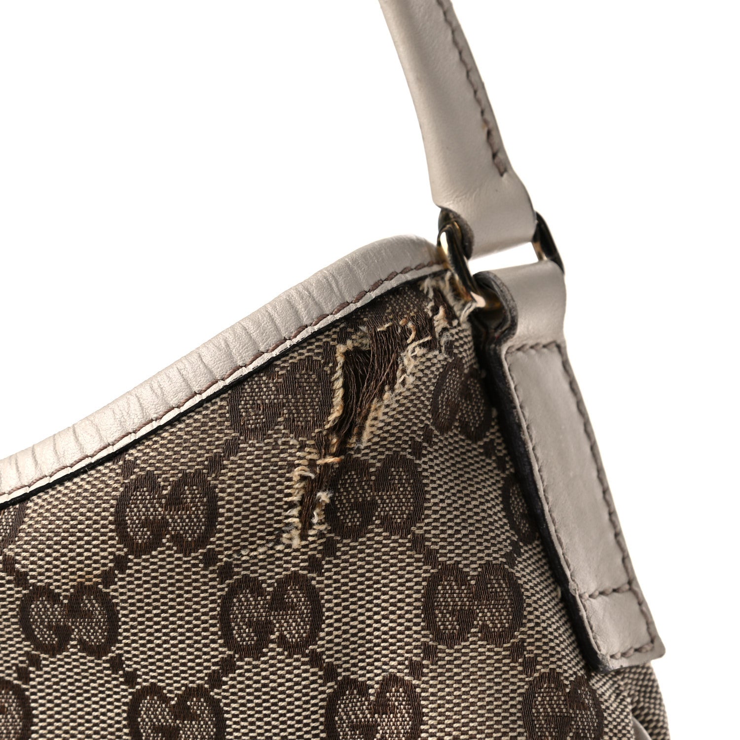 Gucci Monogram Medium New Britt Hobo Off White 13 of 22