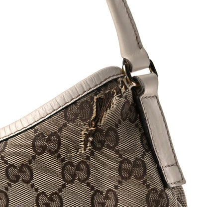 Gucci Monogram Medium New Britt Hobo Off White 13 of 22