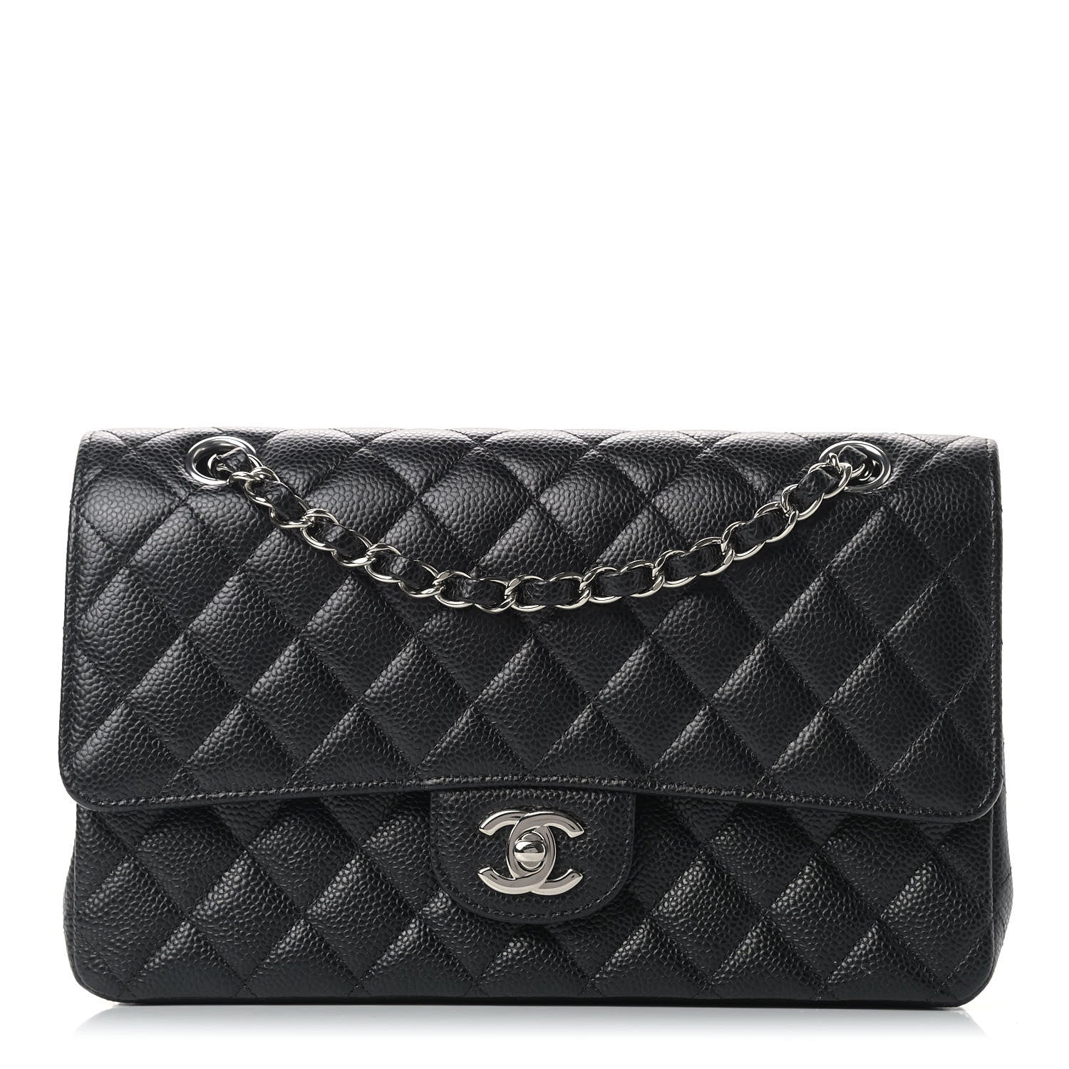 Chanel Caviar Quilted Medium Double Flap Black 1 of 11
