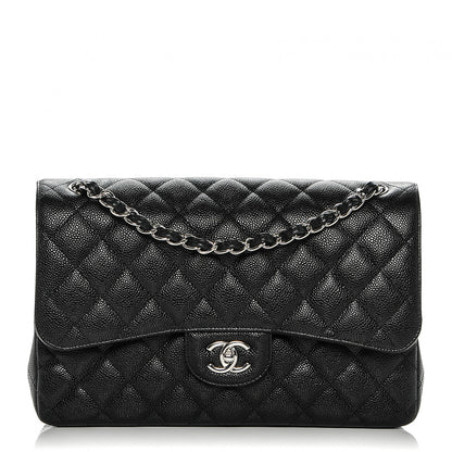Chanel Caviar Quilted Jumbo Double Flap Black 1 of 7