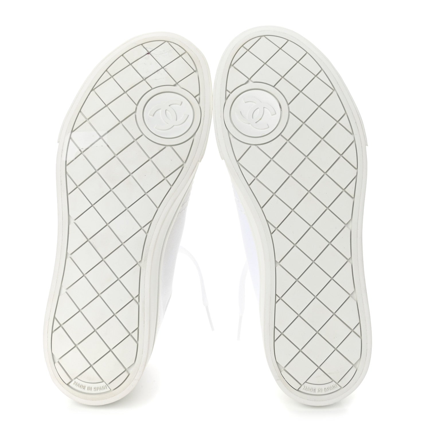 Chanel Mixed Fibers Low Top Sneakers 36.5 White 5 of 6