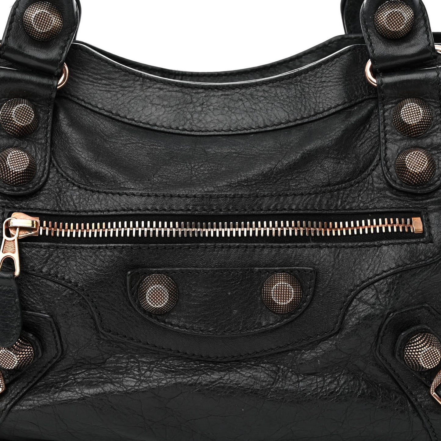 Agneau Giant 21 Rose Gold Hardware City Black