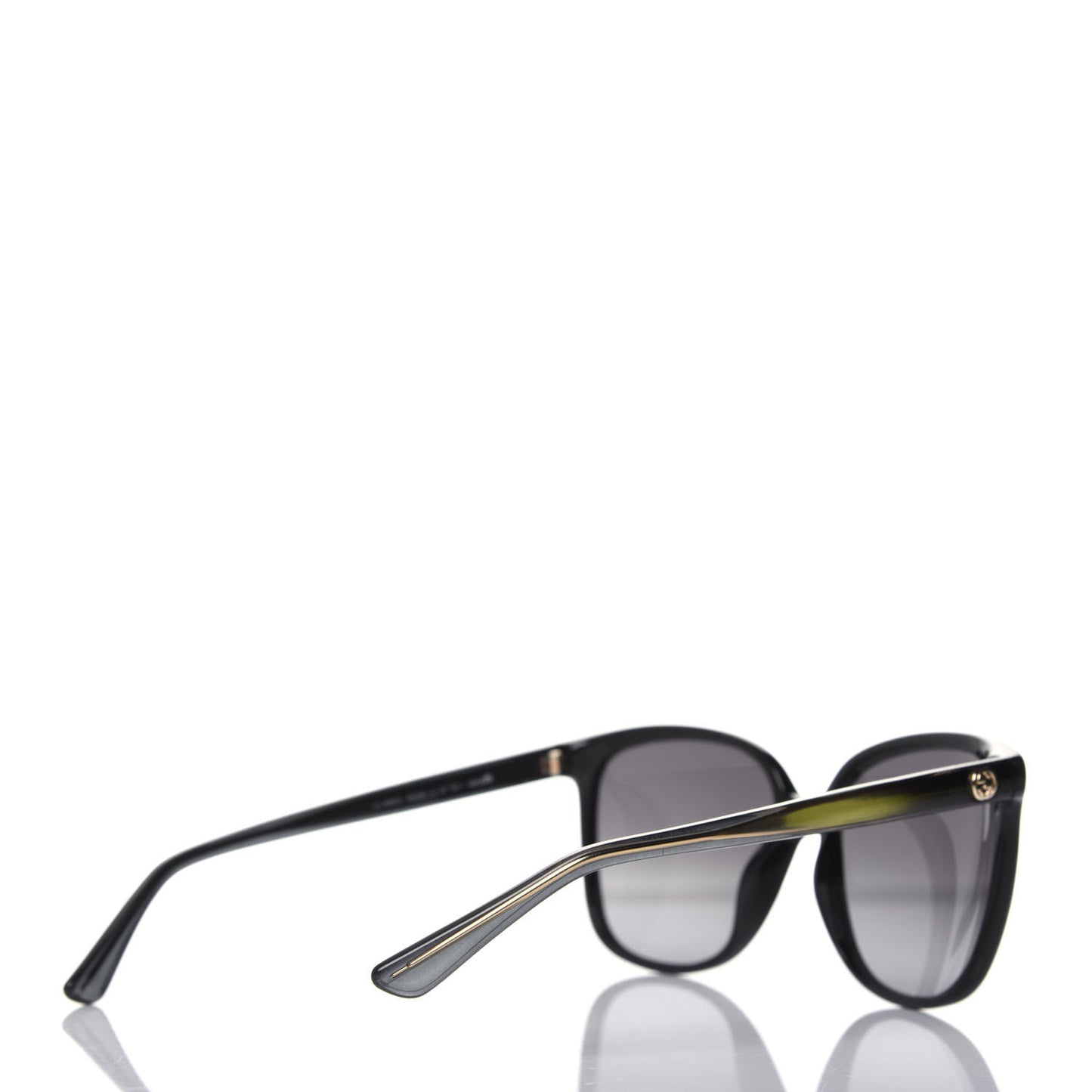 Acetate Square Frame Oversized Sunglasses GG3696/S Black
