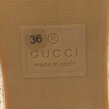 Gucci Canvas Logo Espadrilles 36 Greggio White 8 of 9