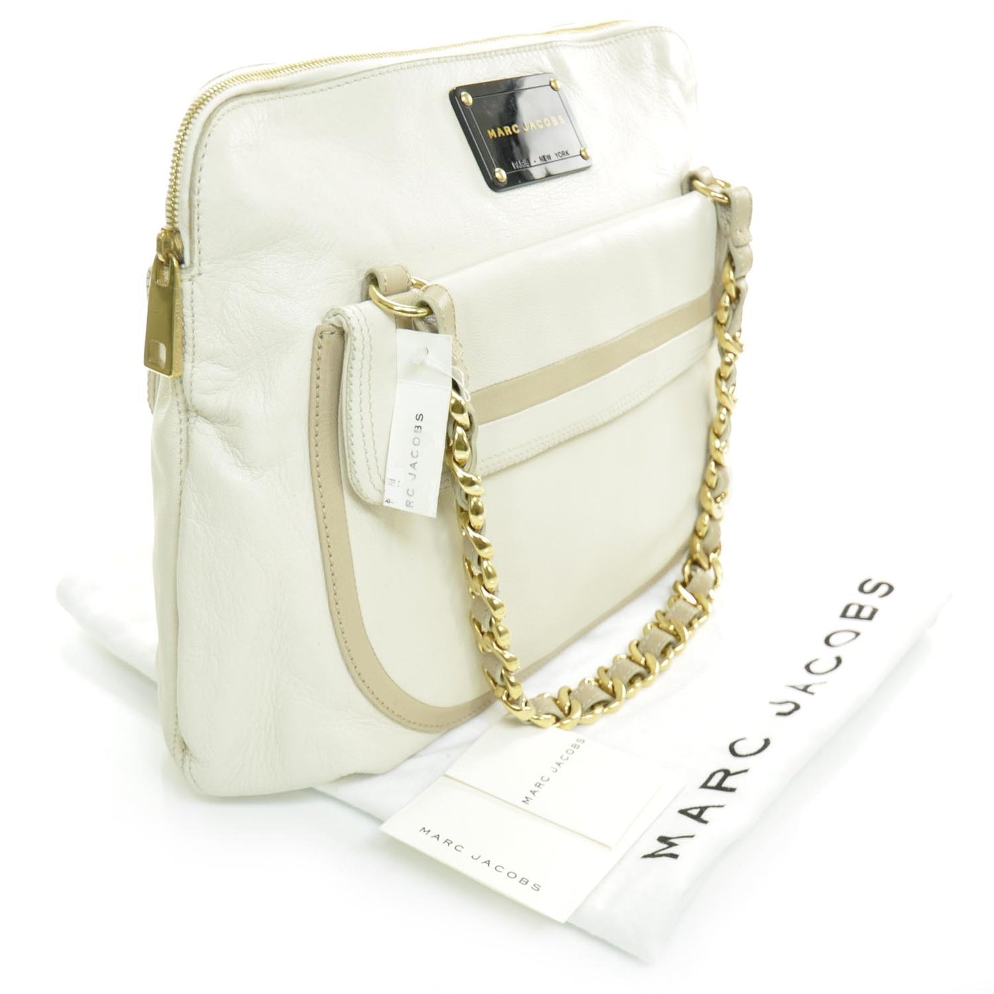 Leather Olga Seventies Satchel Ivory