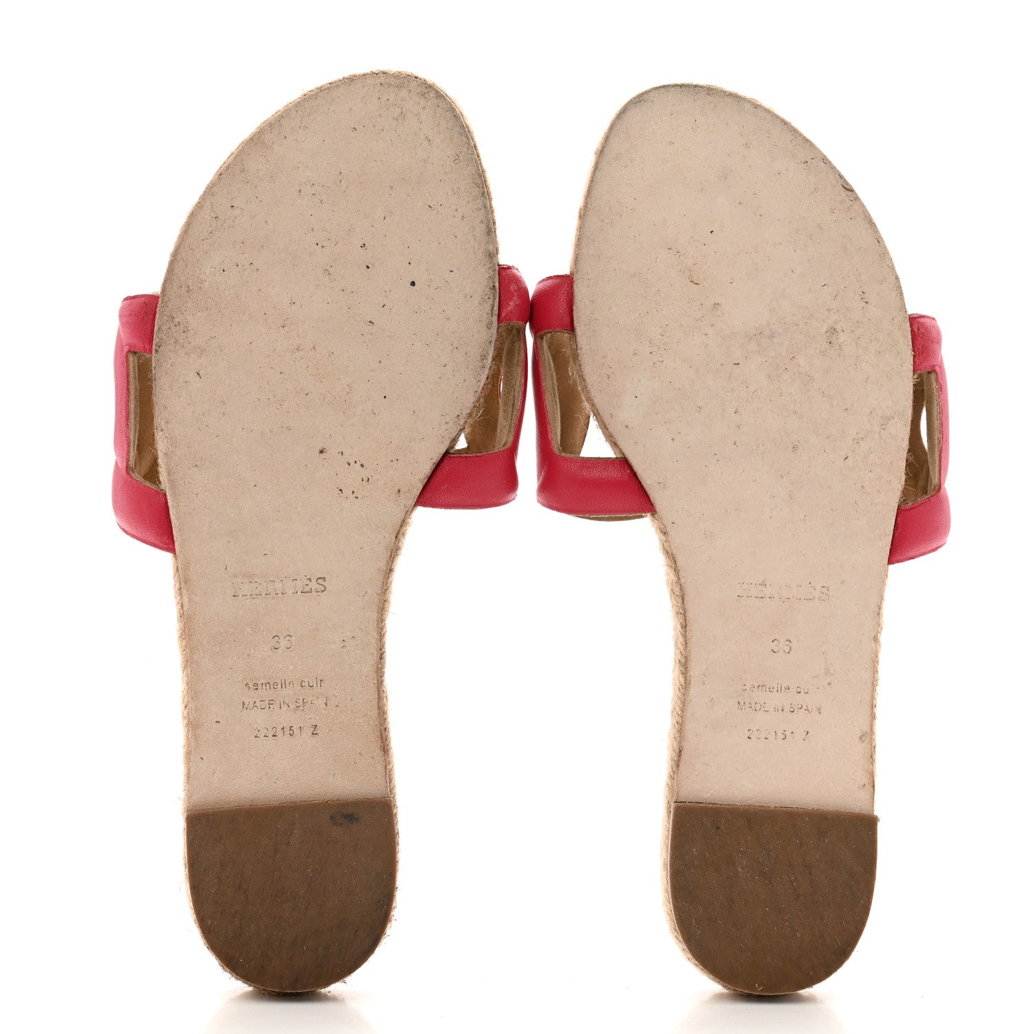 Hermes Nappa Famosa Espadrille Sandals 36 Rosa Framboise 6 of 11