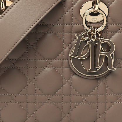 Christian Dior Lambskin Cannage Small My ABCDior Lady Dior Warm Taupe 8 of 10