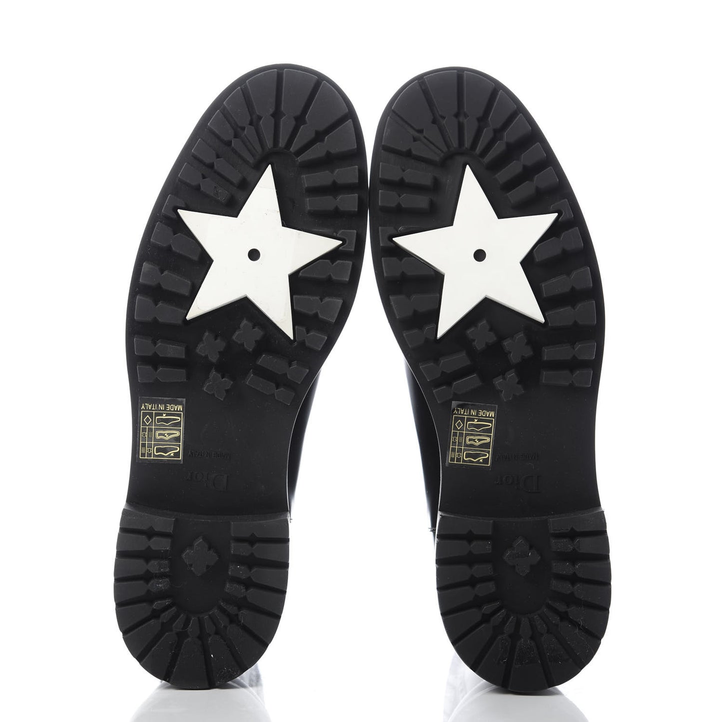 Calfskin Tartan D-Order Low Boot 38.5 Black Off White
