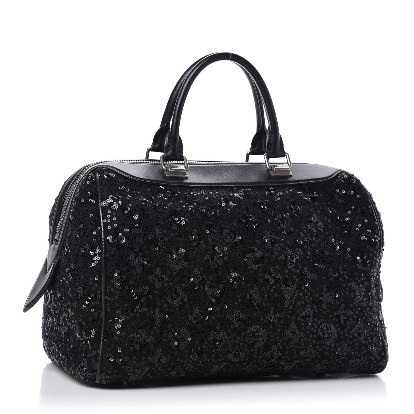 Sequin Monogram Sunshine Express Speedy Black