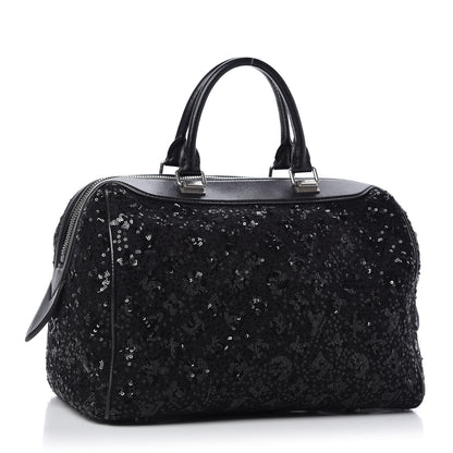 Louis Vuitton Sequin Monogram Sunshine Express Speedy Black 3 of 9