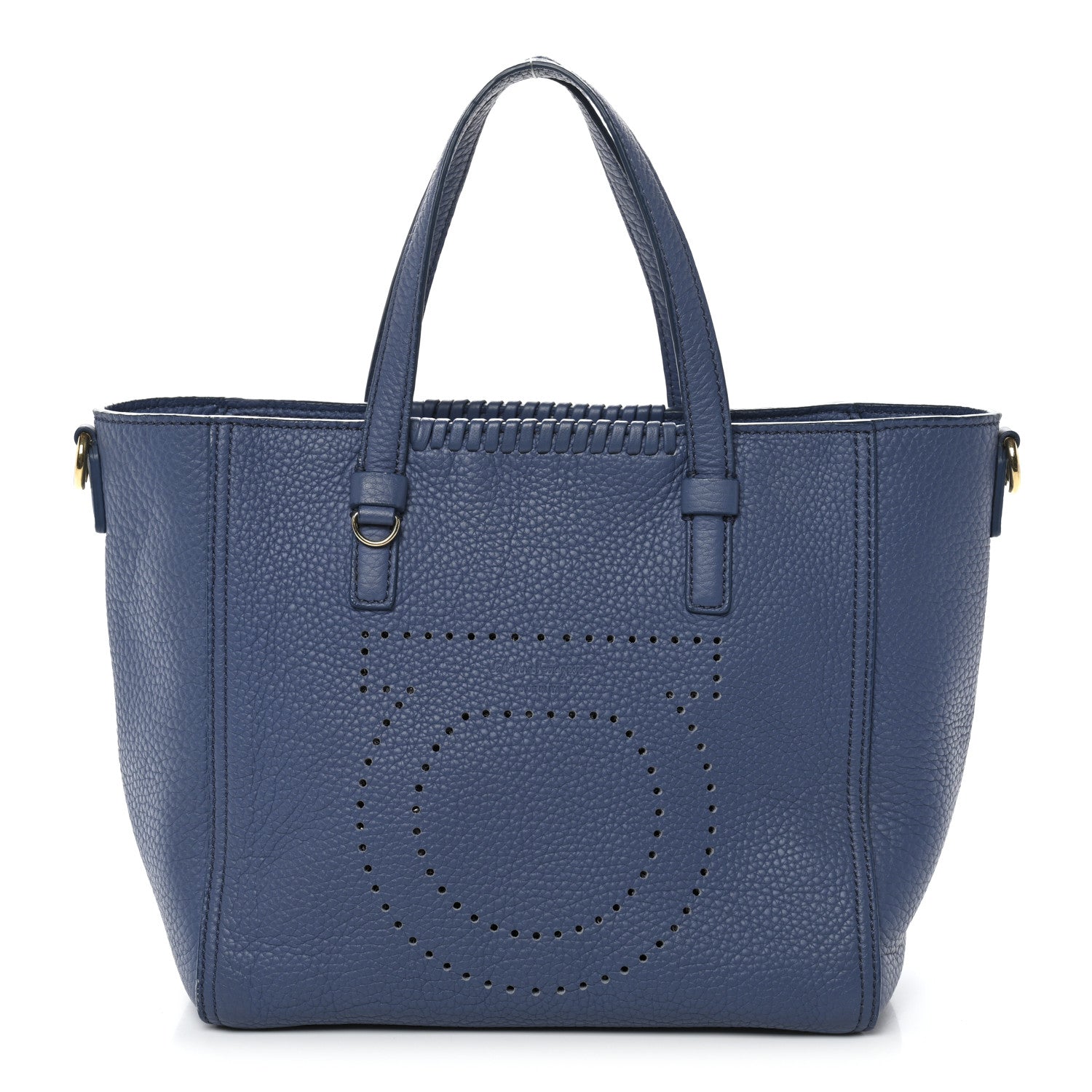 Salvatore Ferragamo Calfskin Tote Blue 1 of 9