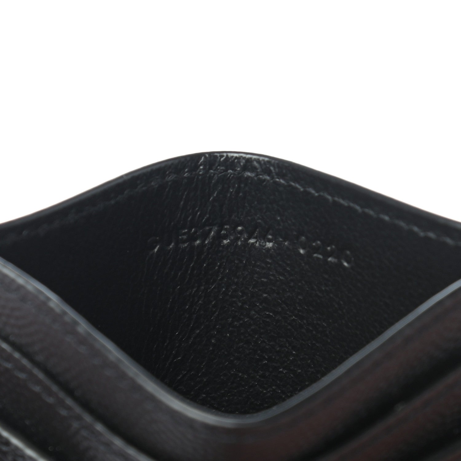 Saint Laurent Grain De Poudre Card Case Black 7 of 8