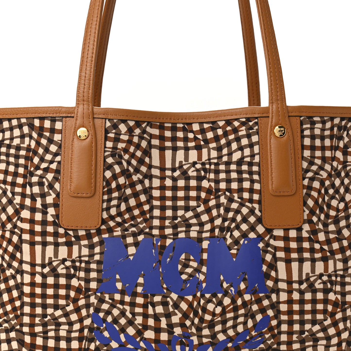 Visetos Medium Project Reversible Shopper Tote Cognac