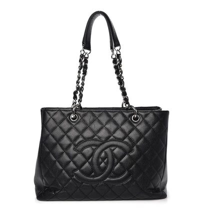 Chanel Caviar Quilted Grand Shopping Tote GST Black 1 of 10