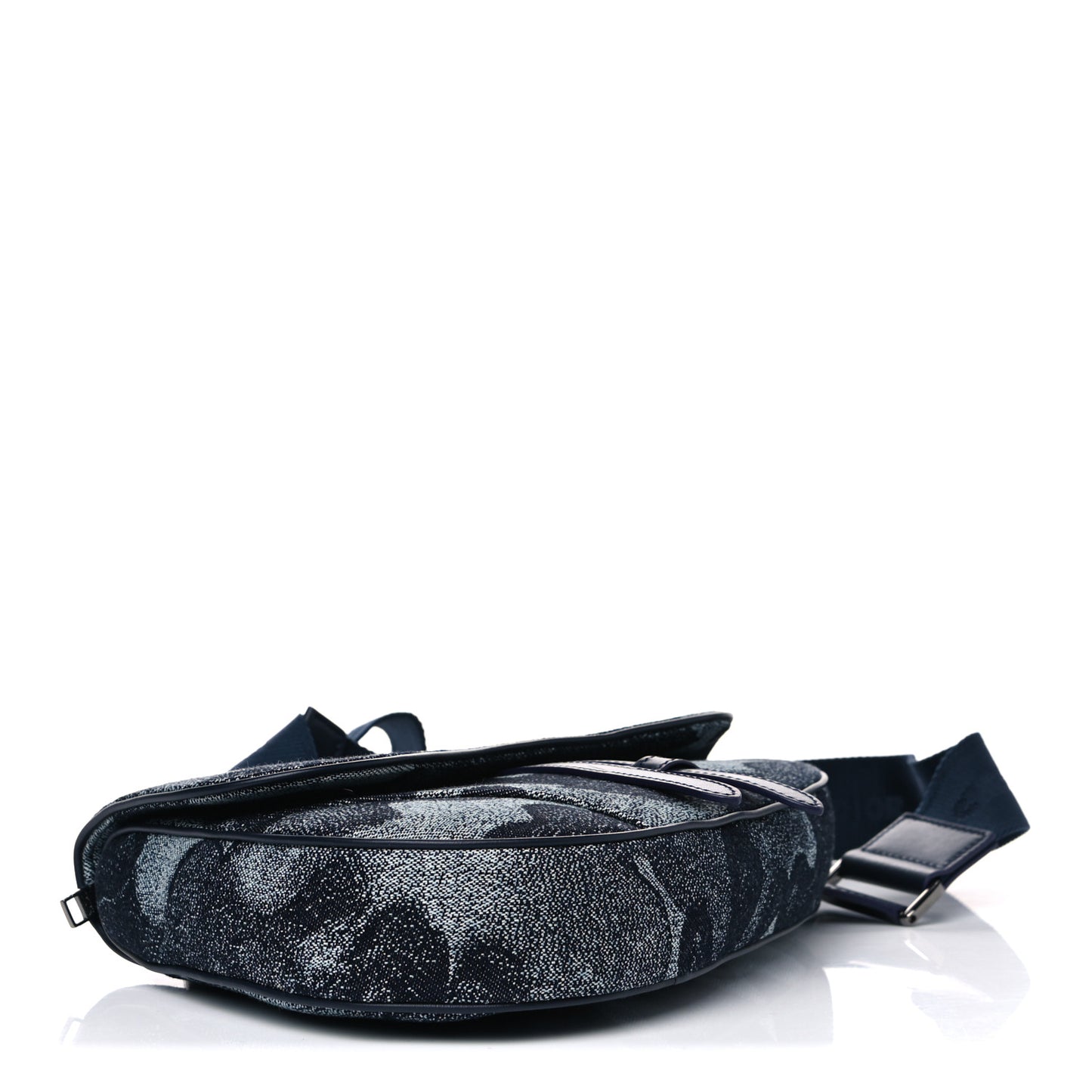 X Peter Doig Denim Camouflage Saddle Bag