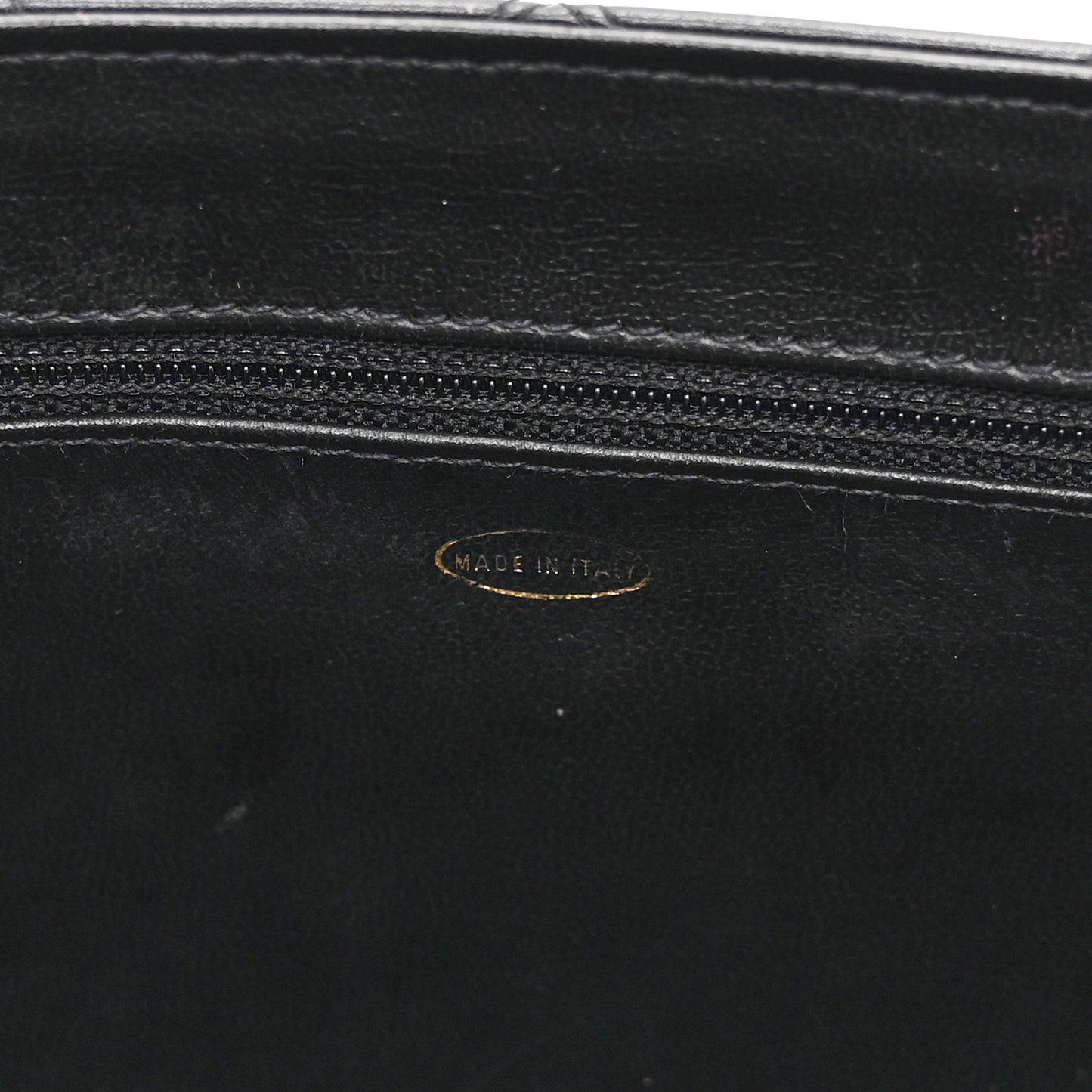 Calfskin Stitch Vanity Case Black