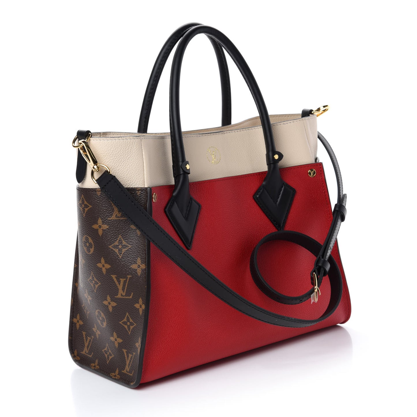 Calfskin Monogram On My Side Pirate Red