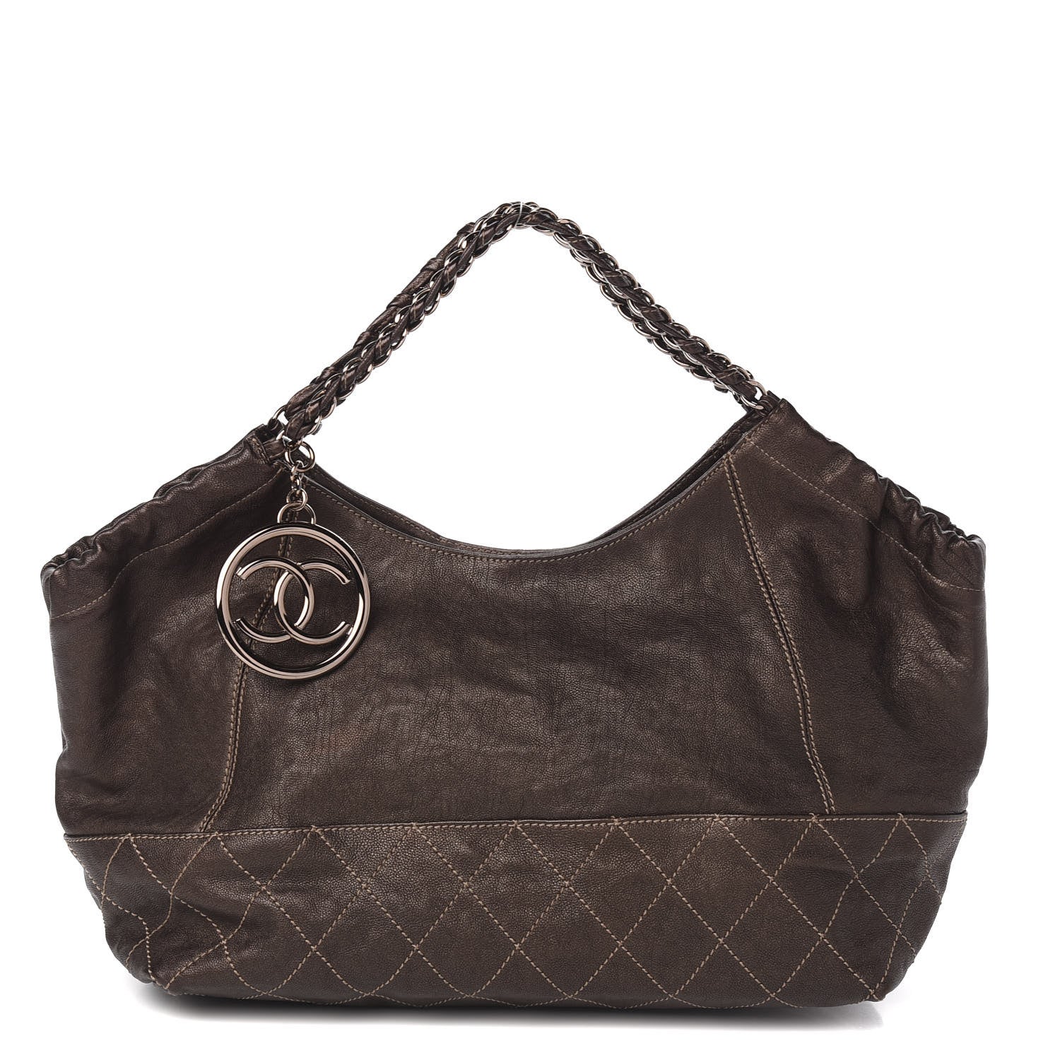 Chanel Metallic Calfskin Baby Coco Cabas Bronze 1 of 9