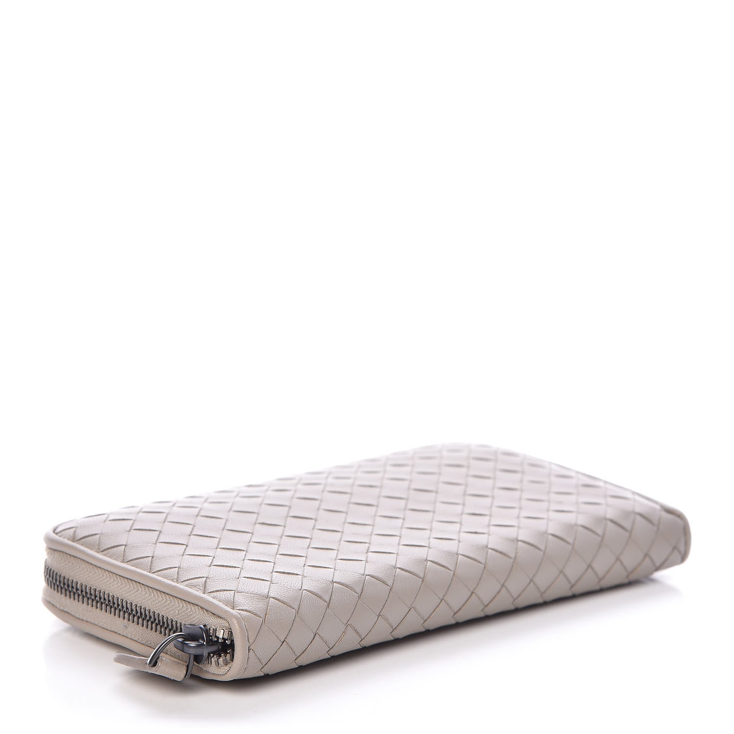 Bottega Veneta Nappa Intrecciato Zip Around Wallet Fume 4 of 6