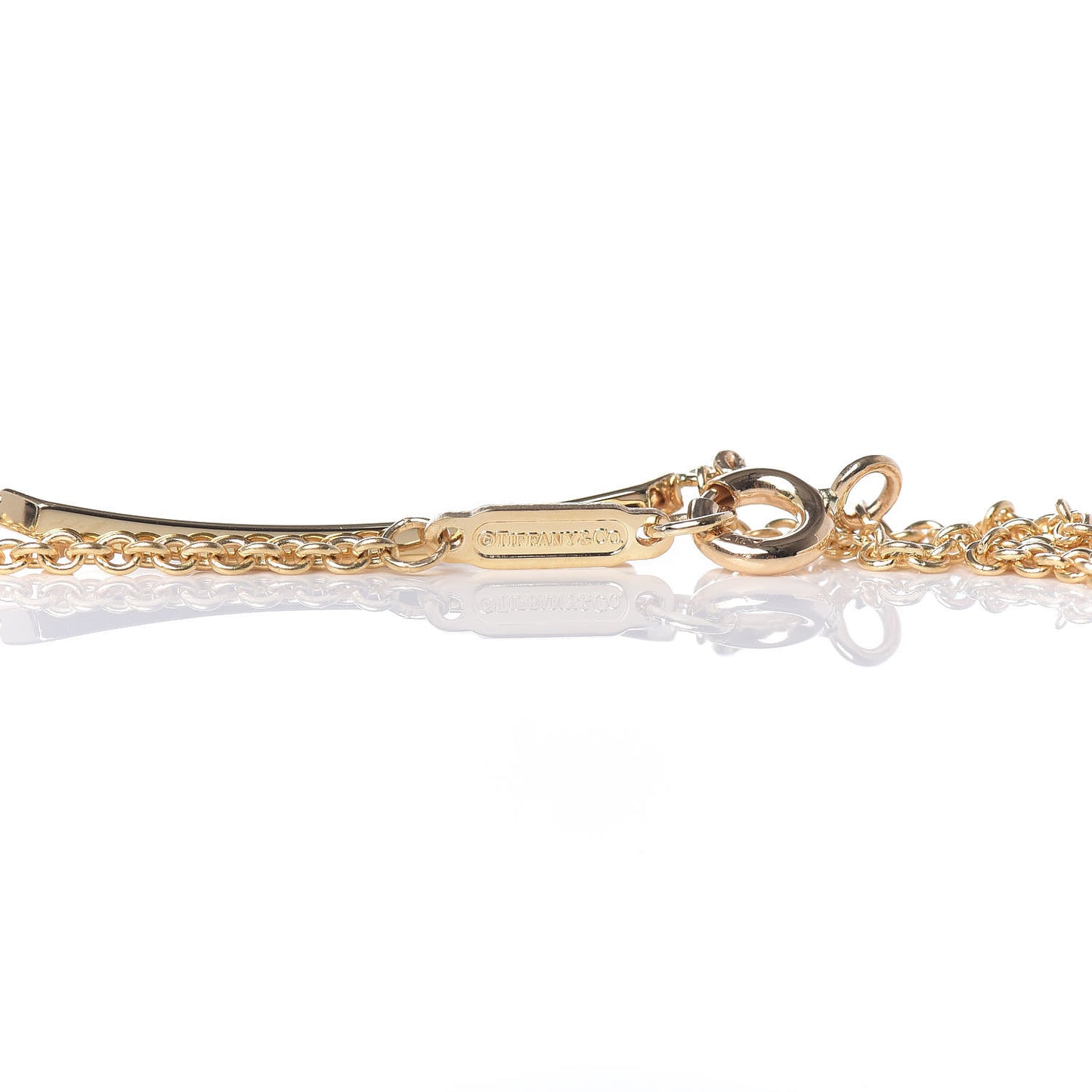18K Yellow Gold Small Tag Chain Bracelet