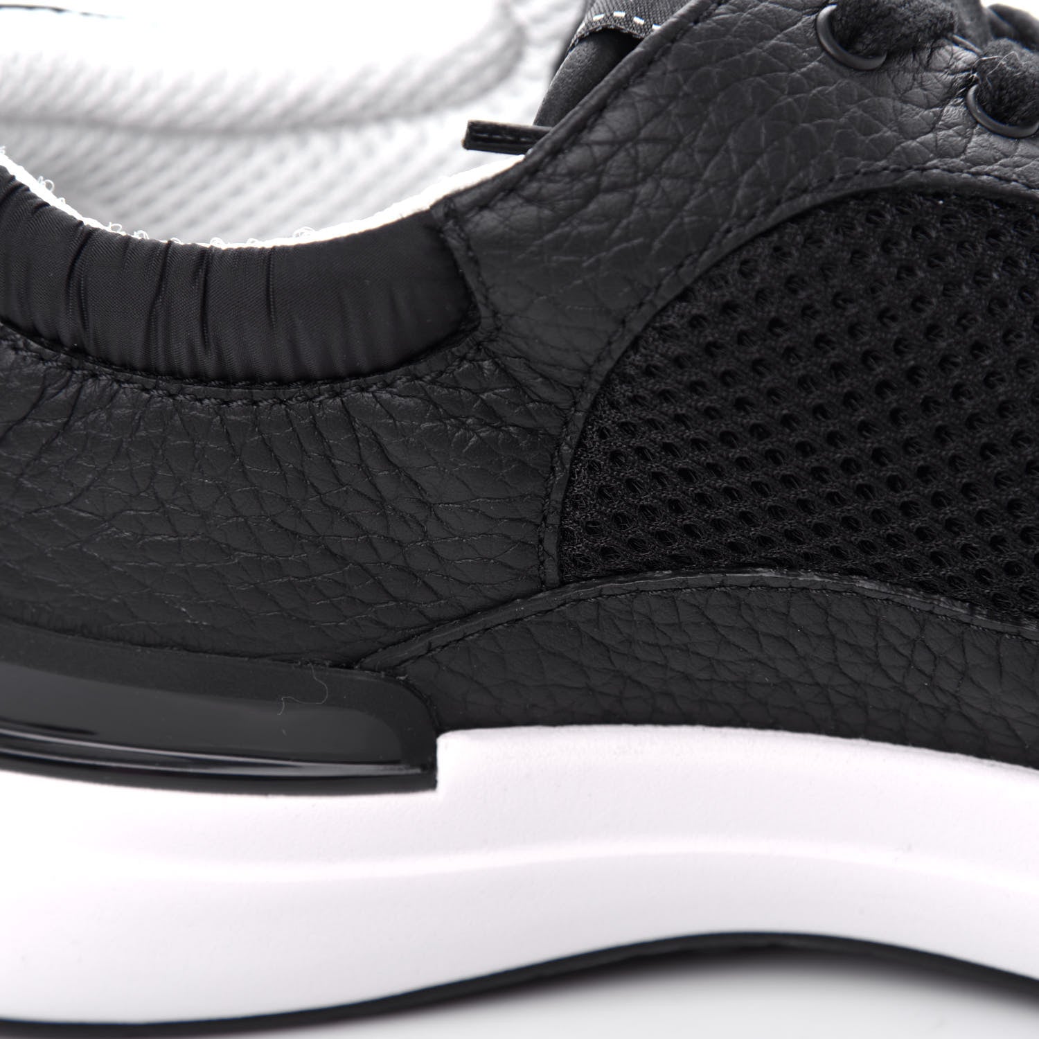 Chanel Calfskin Mesh Lycra Suede Womens Logo Sneakers 40.5 Black 13 of 13