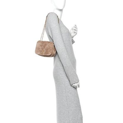 Saint Laurent Suede Matelasse Monogram Mini Jamie 4.3 Whisper Pink 2 of 9