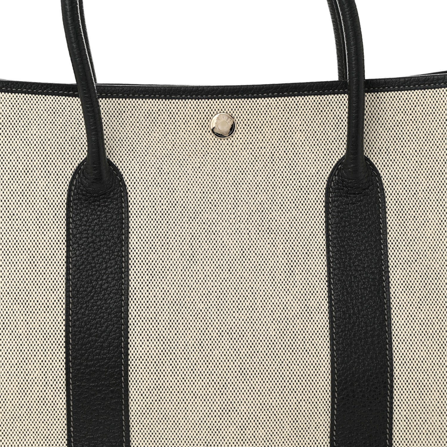 Hermes Toile Negonda Garden Party 36 MM Tote Black Ecru 8 of 10