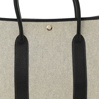Hermes Toile Negonda Garden Party 36 MM Tote Black Ecru 8 of 10