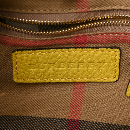 Burberry Calfskin Drawstring Hobo Yellow 6 of 9