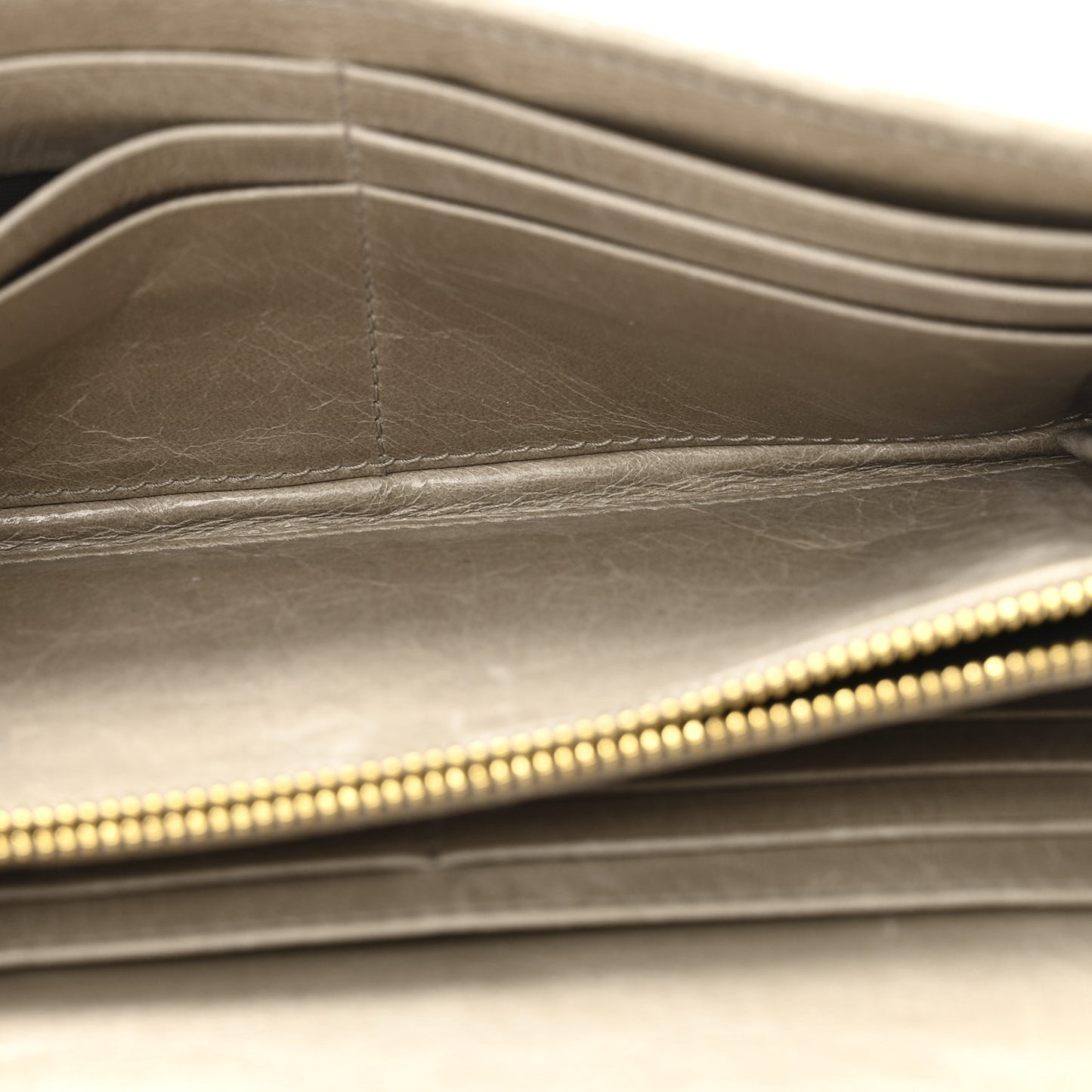 Nappa Lux Matelasse Flap Wallet Pomice