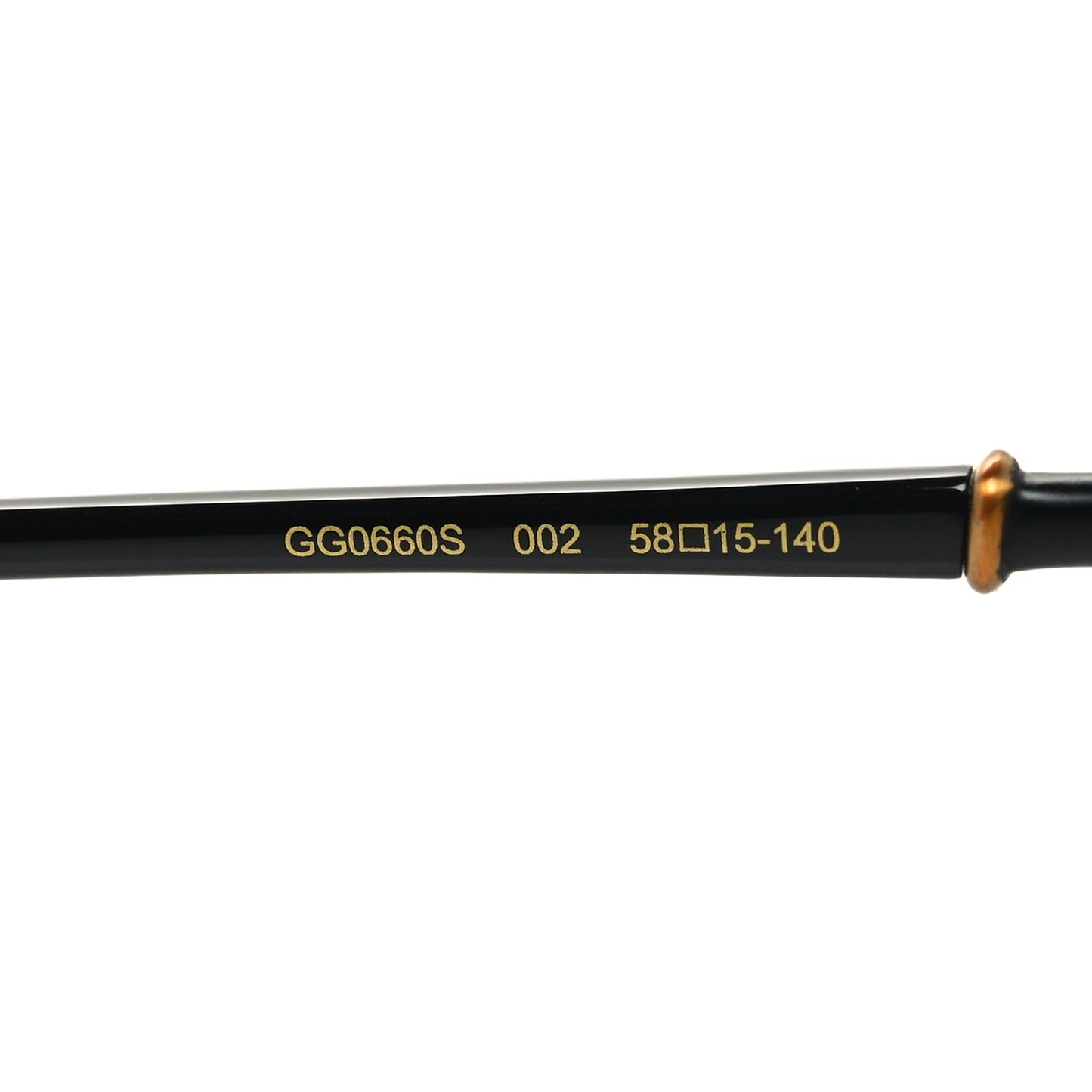 Acetate Metal Bamboo Sunglasses GG660S Black Yellow