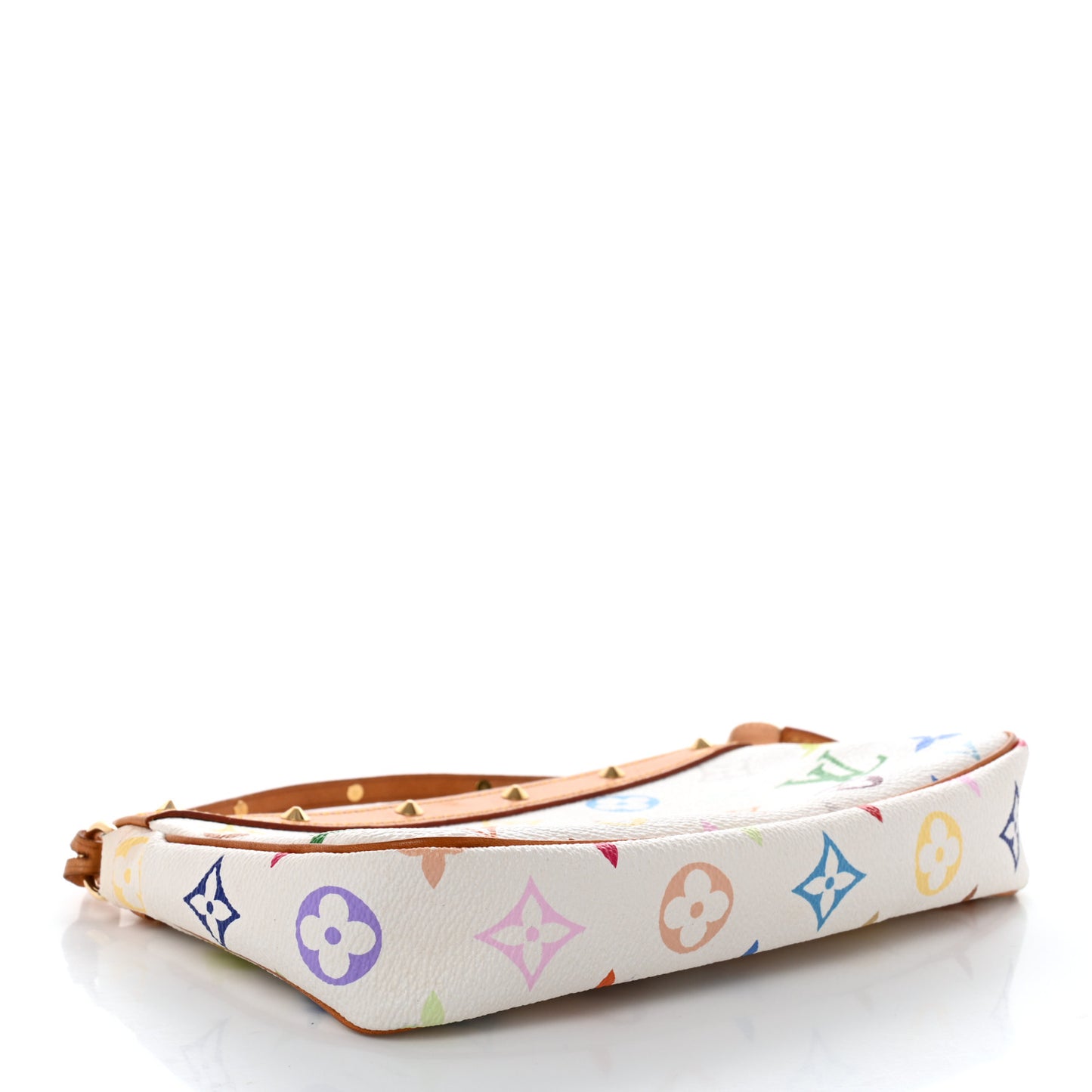 Monogram Multicolor Pochette Accessories White