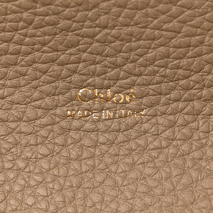 Chloe Shiny Grained Calfskin Small Aby Day Shoulder Bag Motty Grey 6 of 9