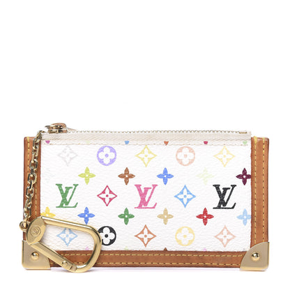 Louis Vuitton Monogram Multicolor Key Pouch White 1 of 7