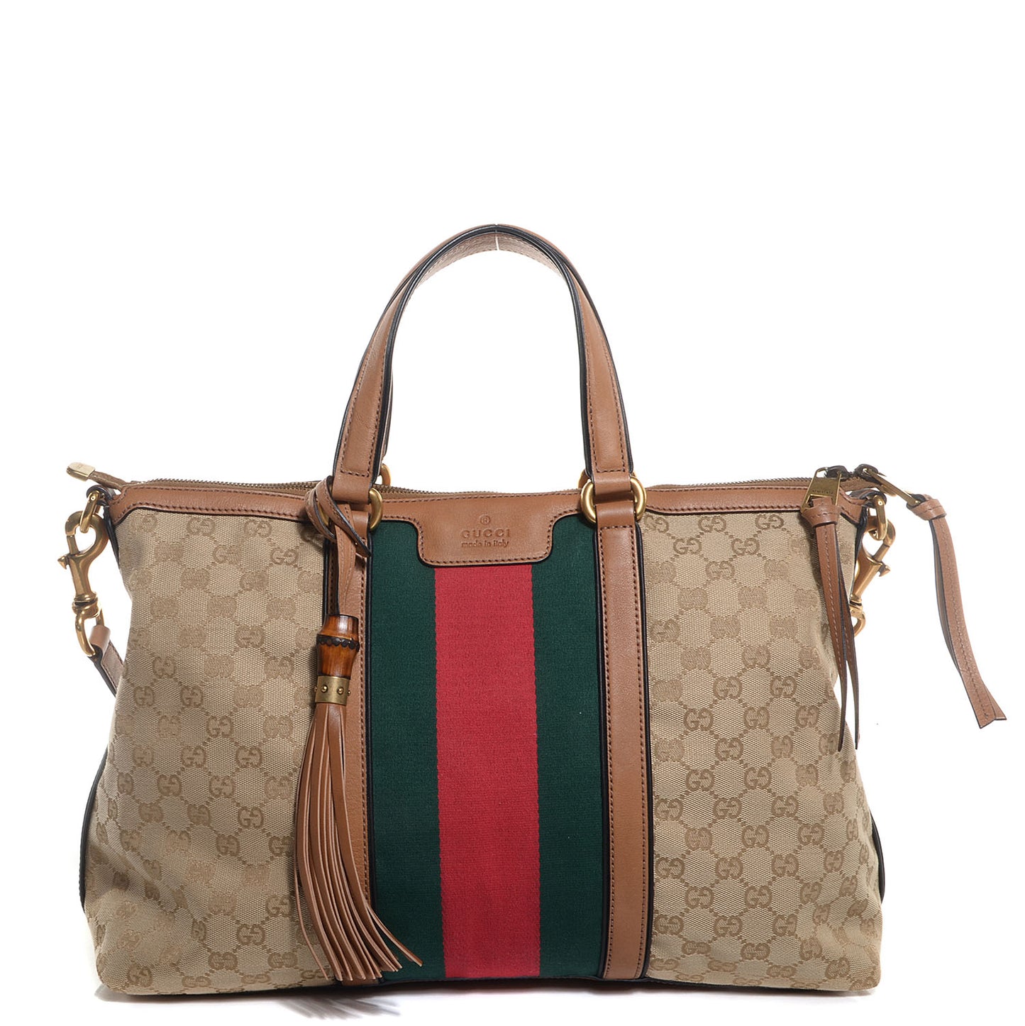 Monogram Web Medium Rania Top Handle Bag Sand