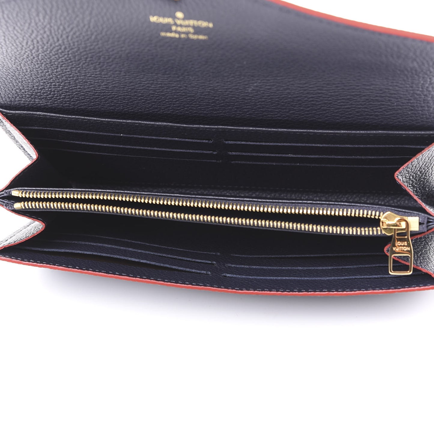 Empreinte Sarah Wallet NM Marine Rouge