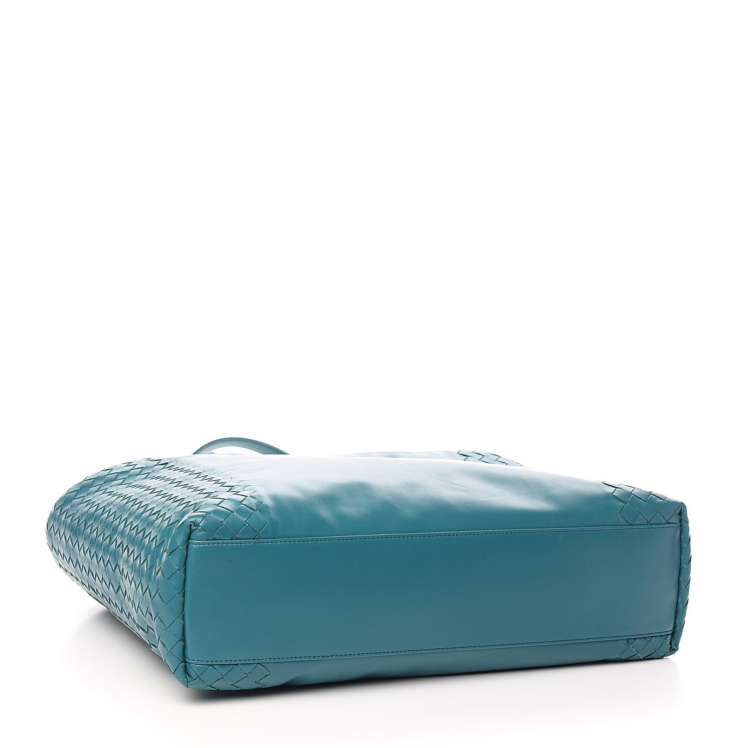 Bottega Veneta Nappa Intrecciato Tote Bag Teal 4 of 12