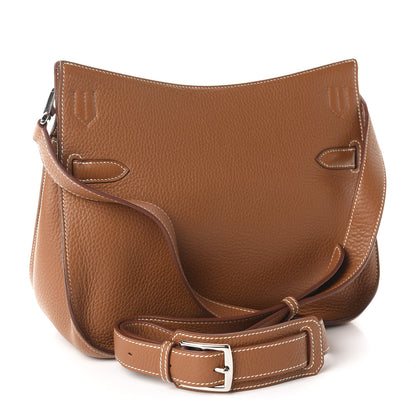 Hermes Taurillon Clemence Jypsiere 28 Gold 3 of 13