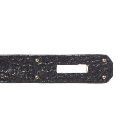 Hermes Matte Niloticus Crocodile Birkin 30 Black 17 of 27