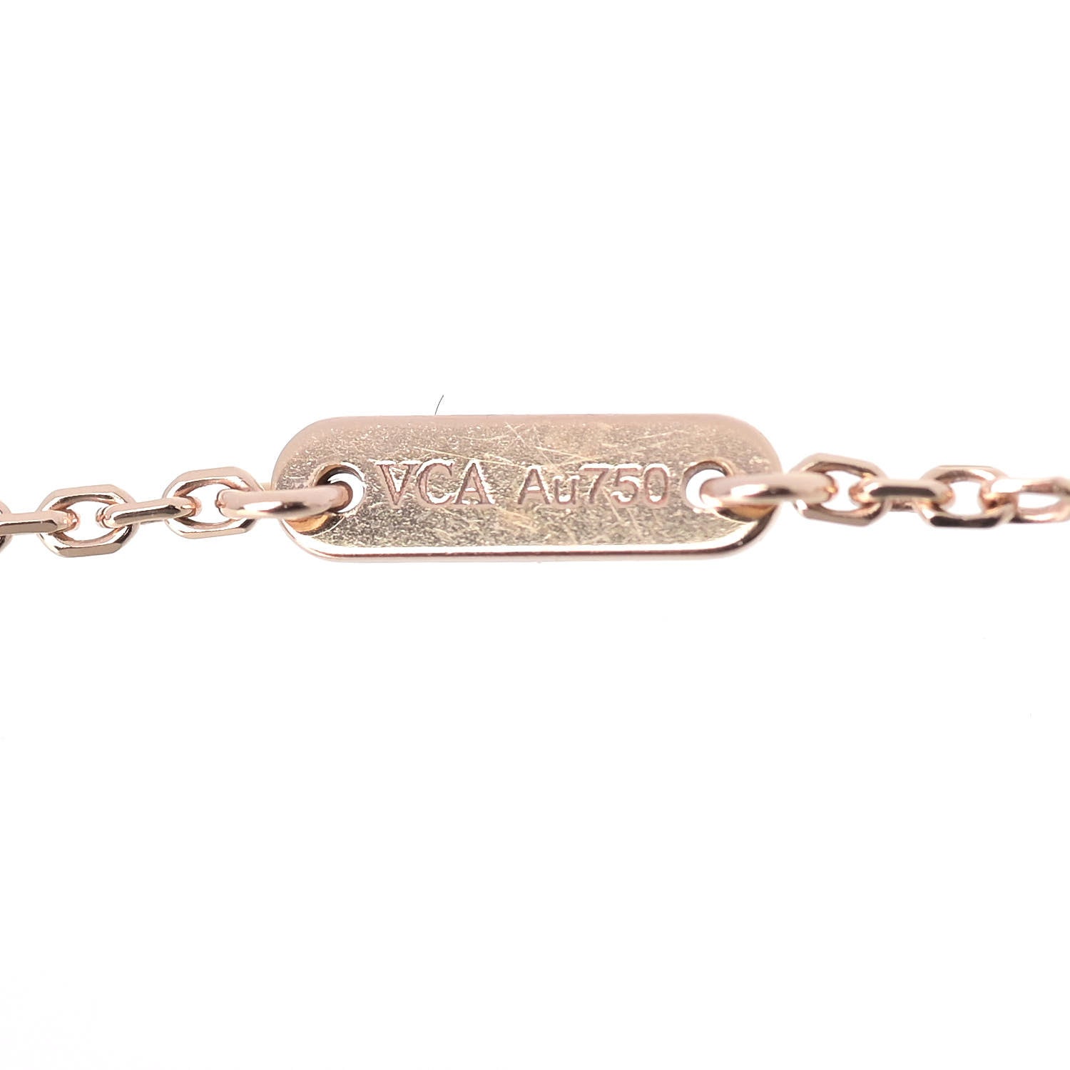 Van Cleef & Arpels 18K Rose Gold Carnelian Sweet Alhambra Bracelet 4 of 7