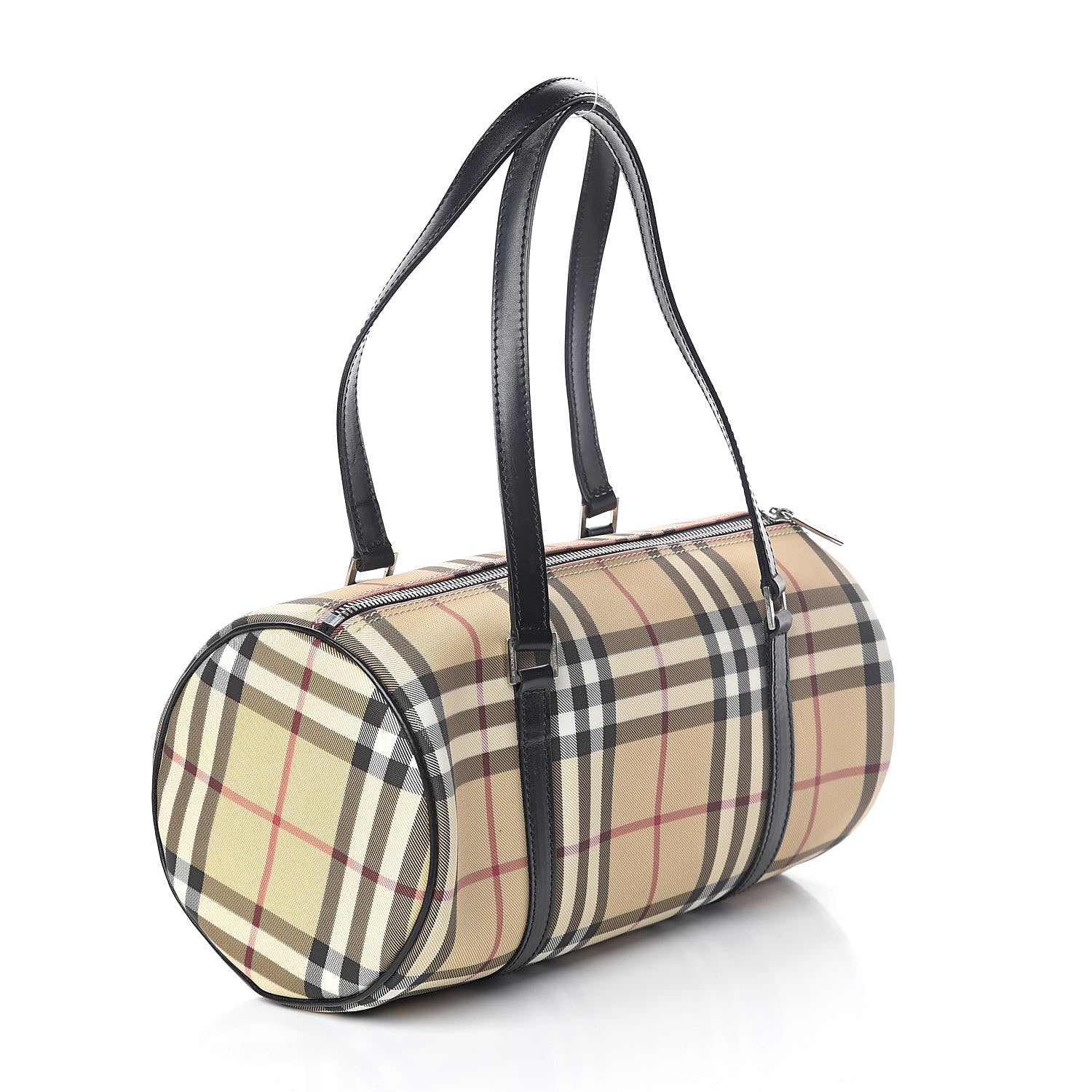Burberry House Check Barrel Bag Black 3 of 9