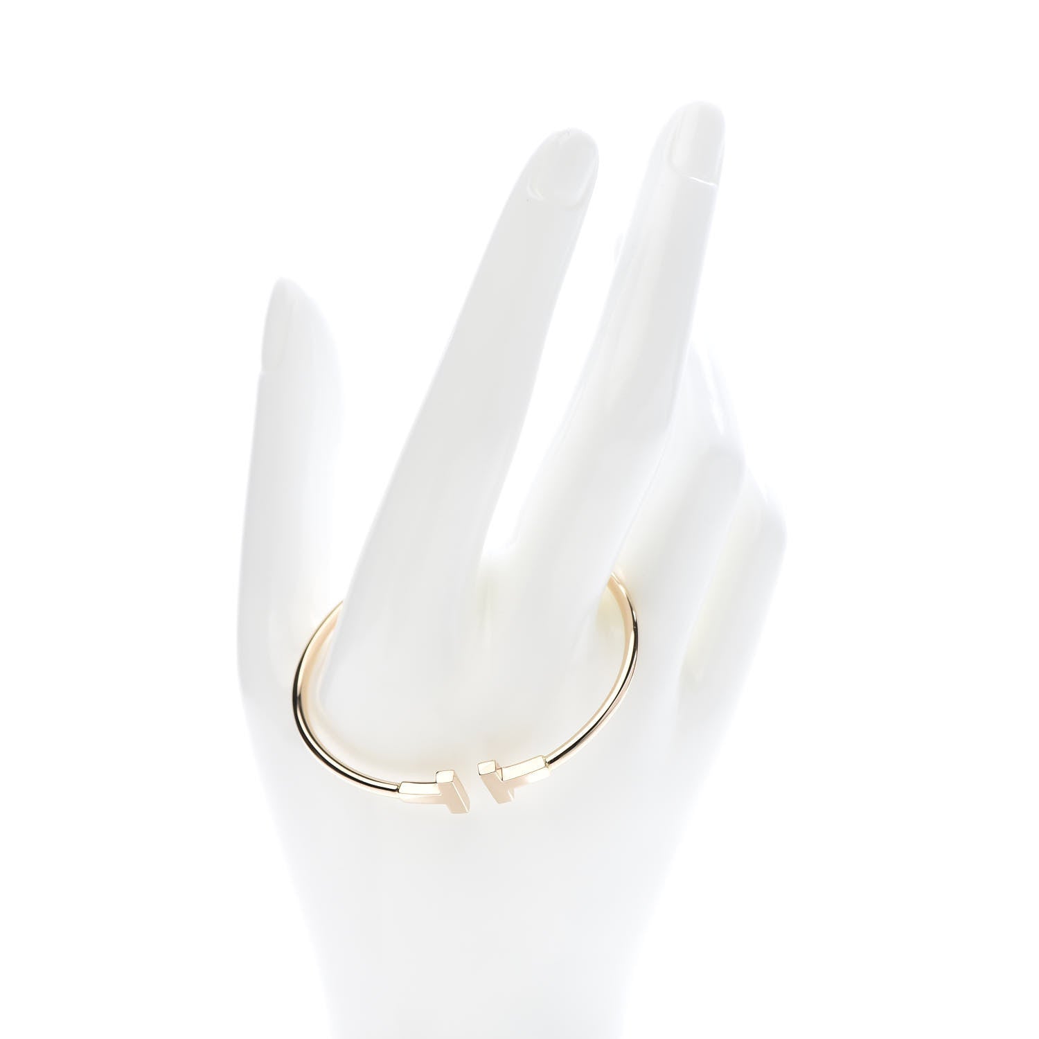 Tiffany 18K Rose Gold T Wire Bracelet 2 of 5