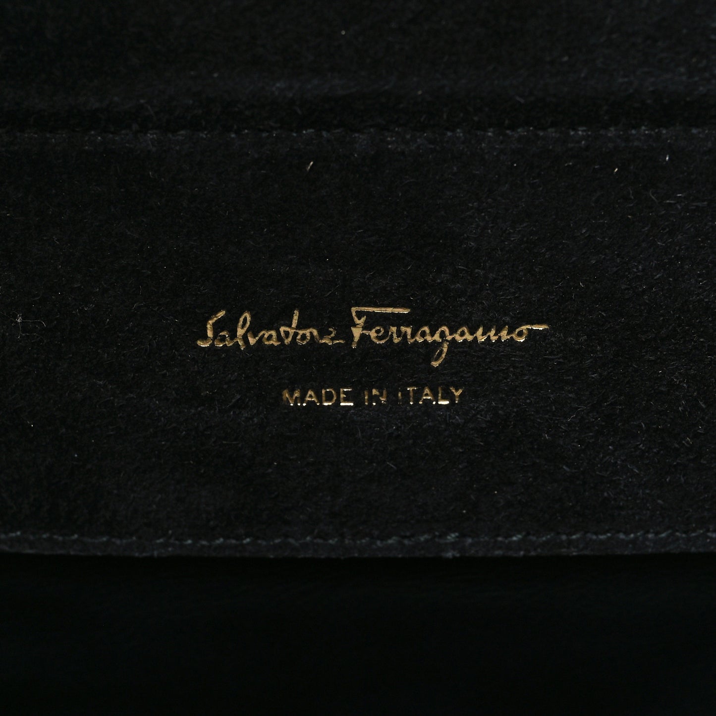 Calfskin Quilted Gancini Shoulder Bag Black